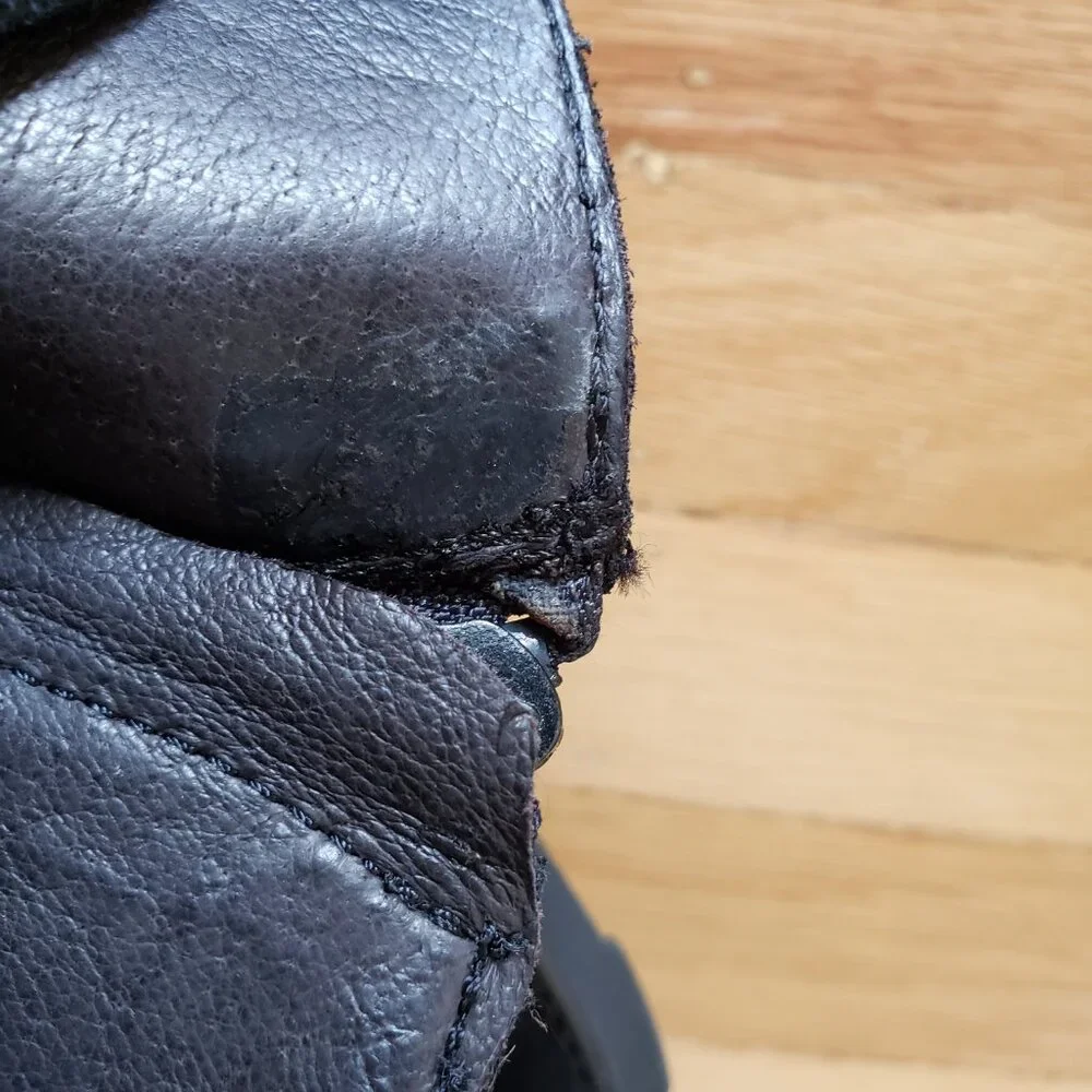 Barneys NY Women's Tall Black Suede Boots Buckle Size 7 - Picture 13 of 13